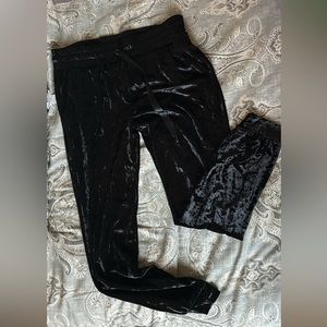 Velvet Black Joggers